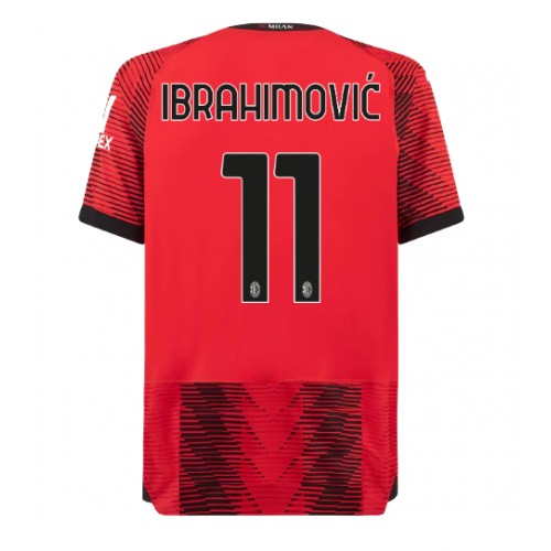 Dres AC Milan Zlatan Ibrahimovic #11 Domaci 2023-24 Kratak Rukav